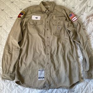 Carhartt Flame Resistant Button Down Work Shirt